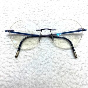 Silhouette Eyeglasses 5540/CF-45 Navy Blue Titan Dynamics Contour 48/19/135